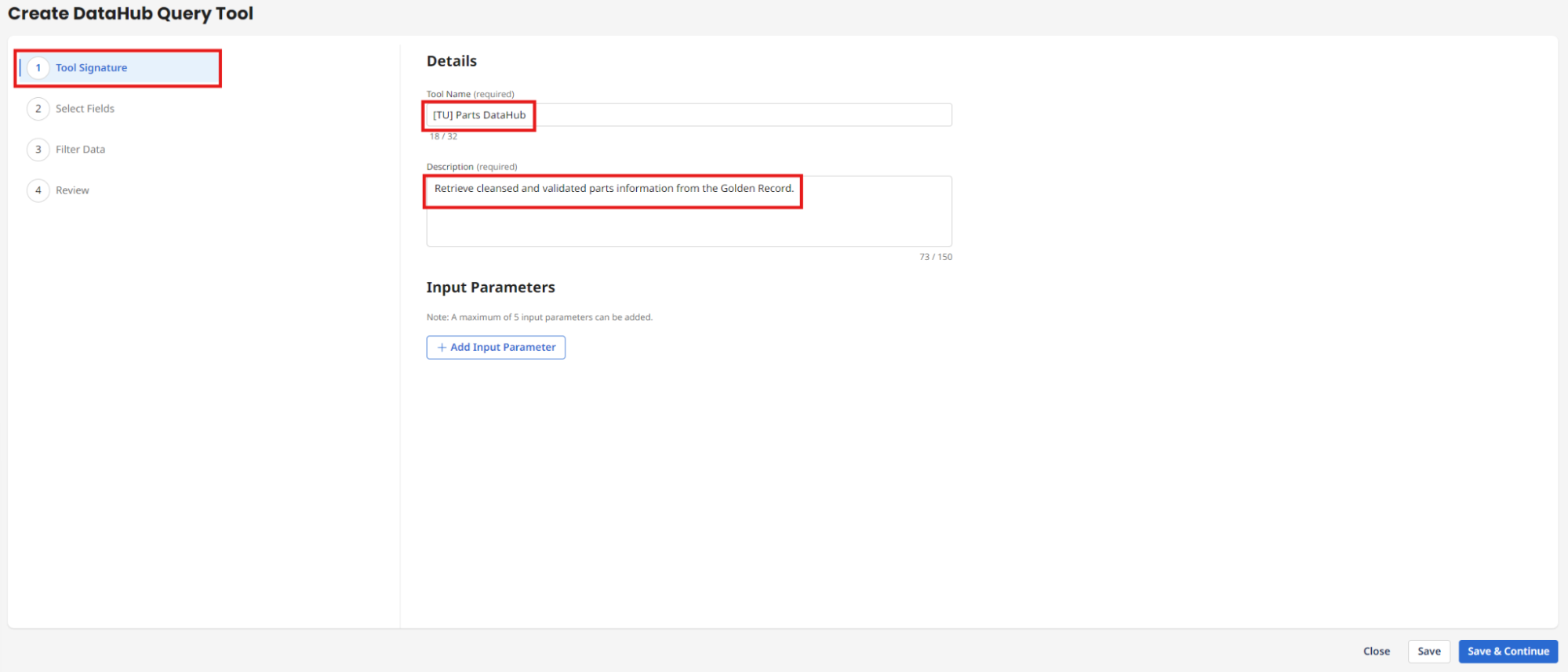 Tool Name and Description