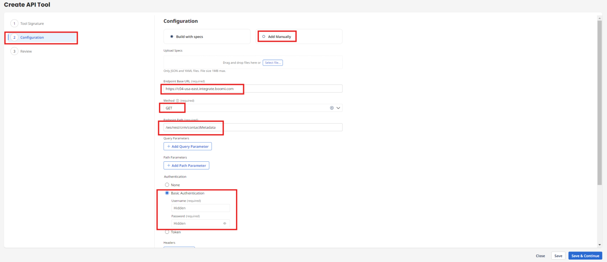 Customer Retention Metadata Configuration