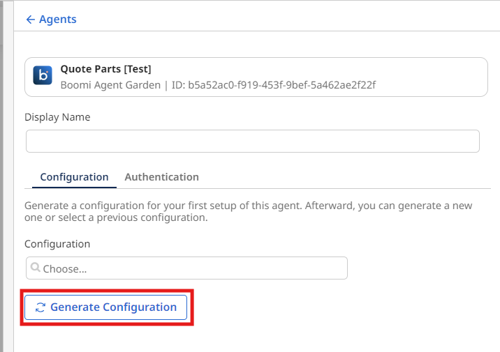 Generate Configuration