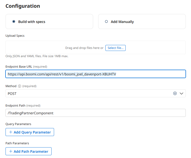 API configuration part 1
