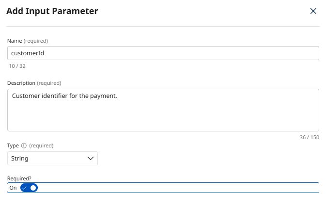 Customer ID Parameter Configuration