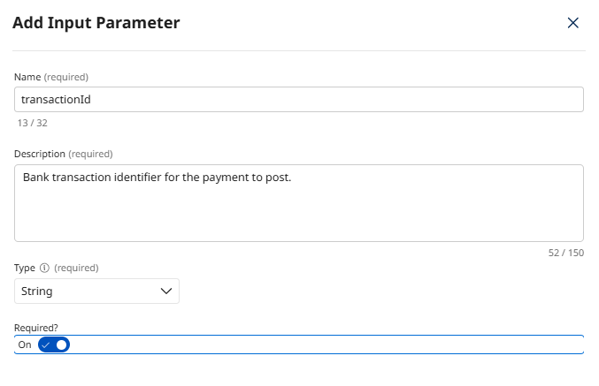 Transaction ID Parameter Configuration