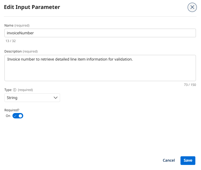 Invoice Number Parameter Configuration