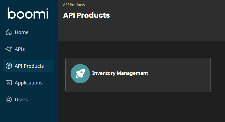 API Products Page