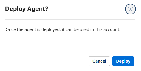 Deploy Confirmation Dialog