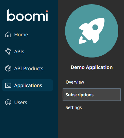 Application Subscriptions Tab